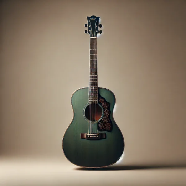 Green Satin Beauty: A Unique Take on the Classical Guitar